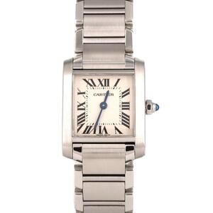 Cartier Tank Française SM W51008Q3 Stainless Steel Quartz Watch